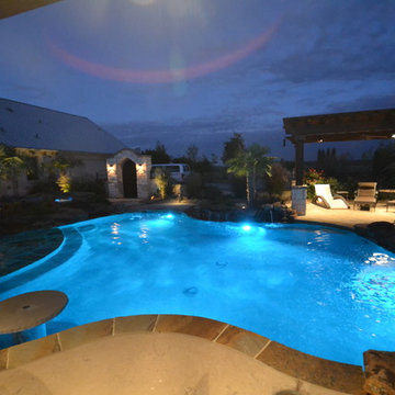 Southwestern Tropical Pool & Spa in Parker County