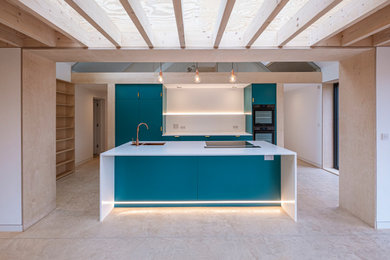Photo of a modern kitchen.
