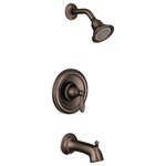 Moen - Moen Brantford Oil Rubbed Bronze Posi-Temp(R Tub/Shower T2153EPORB - With intricate architectural features that transcend time, Brantford faucets and accessories give any bath a polished, traditional look. Classic lever handles, a tapered spout and globe finial give this collection universal appeal.