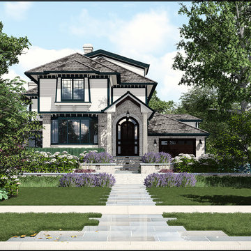 Prairie Style Inspired - 3D Design Illustration