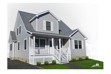 Coastal exterior home idea in New York