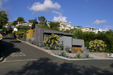 Inspiration for a contemporary exterior home remodel in Orange County