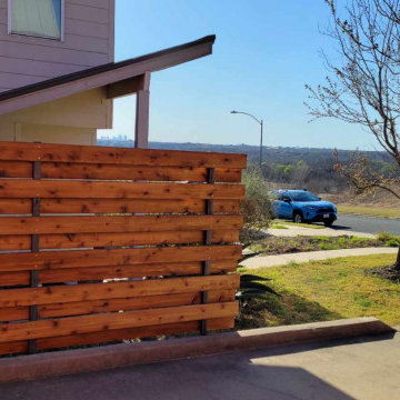 Privacy Screens and Custom Cedar Planter boxes