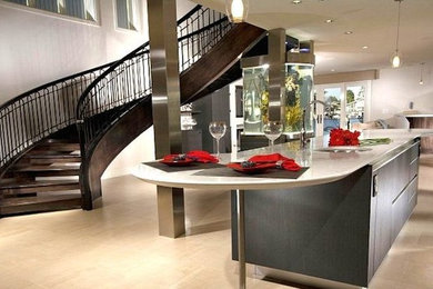 Transitional home design photo in Orange County