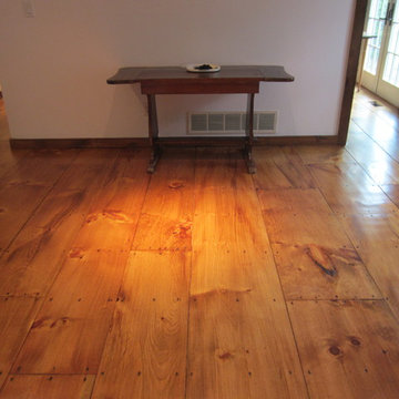 East Hampton Wide Plank Eastern White Pine installation and refinishing