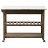 Sonoma Kitchen Cart With Drop-Leaf [Barnwood Wire-Brush]