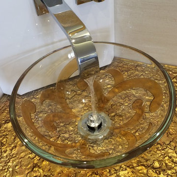 glass sink