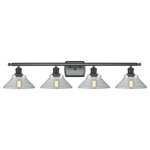Innovations Lighting - 4-Light Orwell 36" Bath Fixture, Matte Black - A truly dynamic fixture, the Ballston fits seamlessly amidst most decor styles. Its sleek design and vast offering of finishes and shade options makes the Ballston an easy choice for all homes.