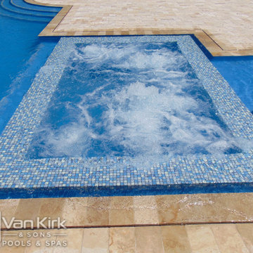 Sunken Spa For The Vanilla Ice Project Season 5 Pool That Van Kirk & Sons Pools