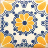 4"x4" Mexican Ceramic Handmade Tile #C074