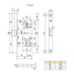 Mediana Evolution Lock For Internal Doors By AGB - Home Improvement