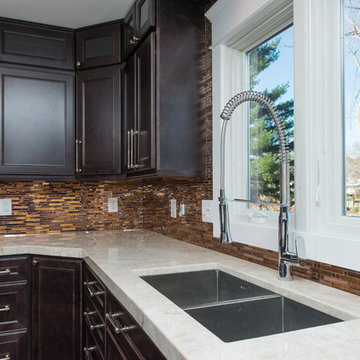 Taj Mahal Quartzite in a Contemporary Kitchen