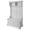 Homestyles Naples Wood Hall Tree in Off White