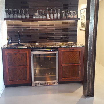 Home Bar.  Repurposed Furniture.  Custom Wine Holder.  Wine Cellar.