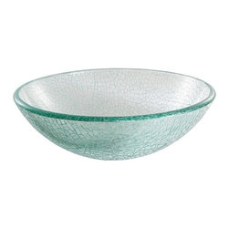 Kraus Mosaic Glass Vessel Sink With PU-MR Chrome GV-500 - Bathroom Sinks