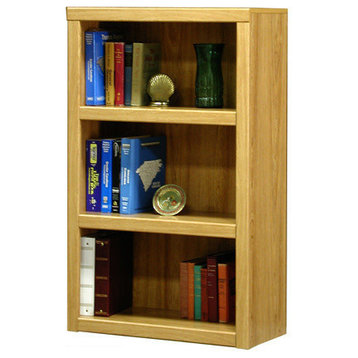 Real Wood Oak Veneer Bookcase, 48", Honey, 58 Lb