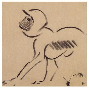 Henri Gaudier-Brzeska 'Crouching Monkey' Canvas Art