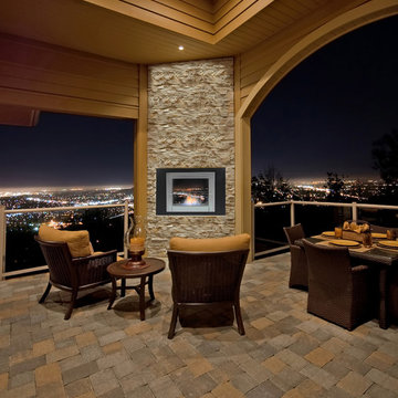 Modern Kitchens with Fireplaces