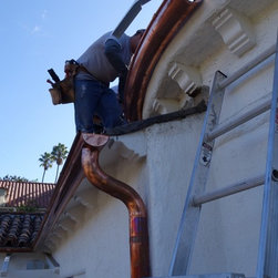 Radius Copper Half Round Gutter - Products