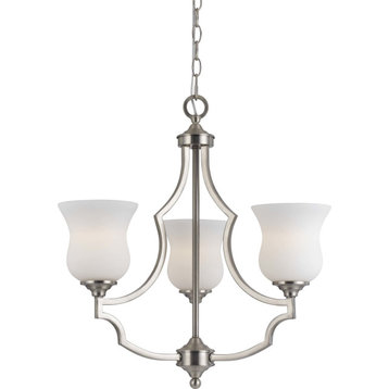 Barrie Chandelier Lamp - Frosted White, 3