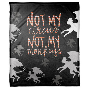 Not My Circus Not My 30x40 Coral Fleece Blanket