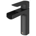 VIGO Industries - VIGO Ileana Single Hole Bathroom Faucet, Matte Black - Clean lines and a unique design come together in the VIGO Ileana Single Hole Bathroom Faucet, creating a faucet that's stylish and contemporary. The single handle faucet works with any basin sink, creating a soothing waterfall effect with its trough-style cascading spout. With its solid brass construction and leak-resistant Sedal ceramic cartridge, this faucet will delight for years to come.