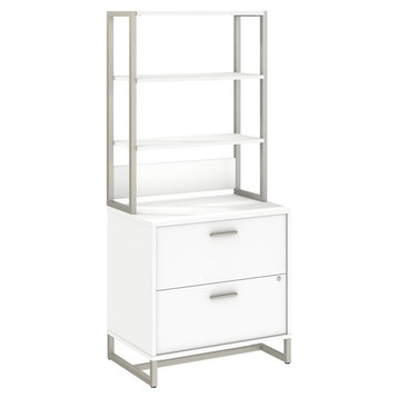 Office by kathy ireland Method Lateral File Cabinet With Hutch, White