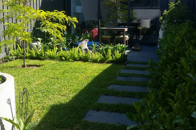 メルボルンにあるコンテンポラリースタイルのおしゃれな庭の写真
