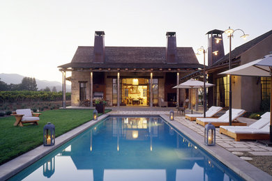 Inspiration for a contemporary pool remodel in Austin