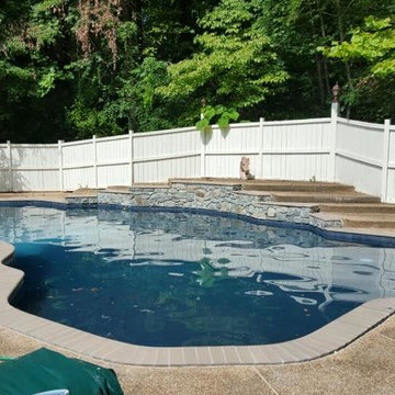 One More Pool Renovation - Tile, Coping, Diamond Brite - Ocean Blue