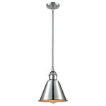 Innovations Lighting - 1-Light Dimmable LED Smithfield 7" Pendant, Polished Chrome - A truly dynamic fixture, the Ballston fits seamlessly amidst most decor styles. Its sleek design and vast offering of finishes and shade options makes the Ballston an easy choice for all homes.