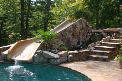 Water slide - rustic water slide idea in Richmond