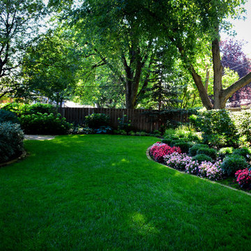Shady Backyard Sanctuary Natural Stone Edging