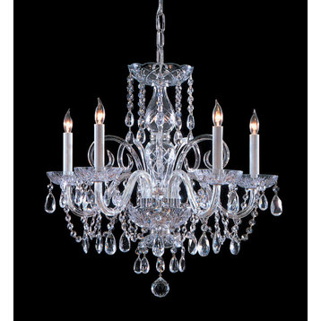 Crystorama 1005-CH-CL-MWP Traditional Crystal - Five Light Chandelier