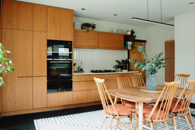 This is an example of a midcentury kitchen in Other.