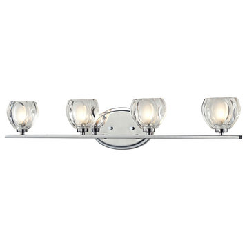 Z-Lite 3023-4V-LED Hale 4 Light 29-1/4"W LED Bathroom Vanity - Chrome