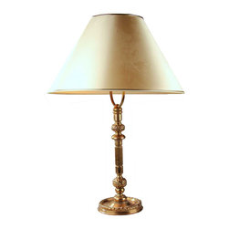 Danish Thorvald Bindesboll Art Nouveau Brass Table Lamp - Table Lamps