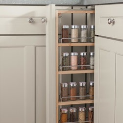 Organizing Features: Pull-Out Spice Cabinet - Spice Jars And Spice Racks