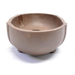T-Trove - Purple Clay Oval Bonsai Pot - Size: 6.5in W x 3.5in  1.5in : Purple Clay Handmade in Yixing region of China Unglazed purple clay found near the Yangtze River Holes on the bottom for drainage