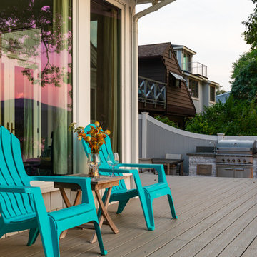 Stand Alone Spa with Outdoor Kitchen