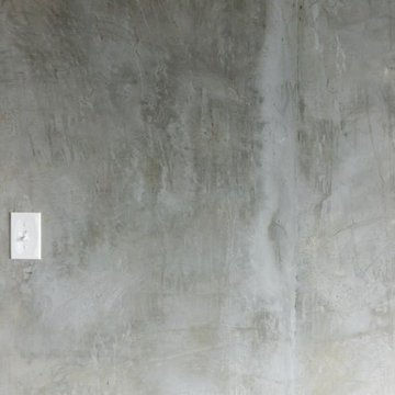 Concrete Finish Condo Kitchen