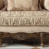 Traditional Style Met Luxury Perfect Brown Chenille Fabric Sofa