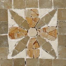 Veined Beige and Clear Green - Tile