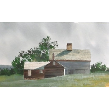 James Feriola, Barn In Summer, Watercolor