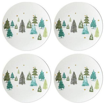 Balsam Lane Pine Forest 4-piece Accent Plate Set by Lenox