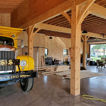 Luxury Barn Interior including Shiplap Wall Panels