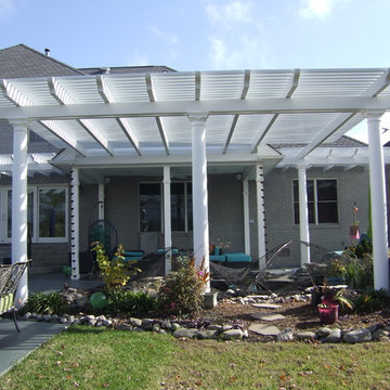 Backyard Oasis "3 Pergolas and a covered Porch"