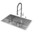 VIGO All-In-One Mercer Stainless Steel Undermount Kitchen Sink Set, 30"