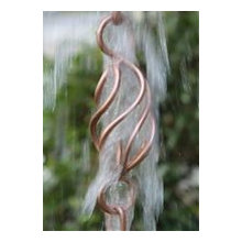 gutters, rain chains, rainwater storage, etc