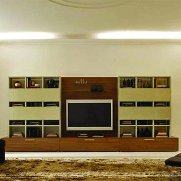 Logo 245 Wall Unit with Bookcase System by Sangiacomo, Italy